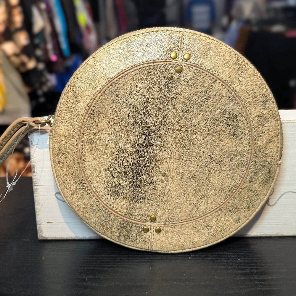 Jerome Dreyfuss Round Leather Wristlet
